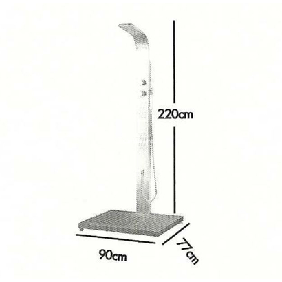 Colorado Stark Χρωμέ Silver Στήλη Ντους Εξωτερικού Χώρου Stav