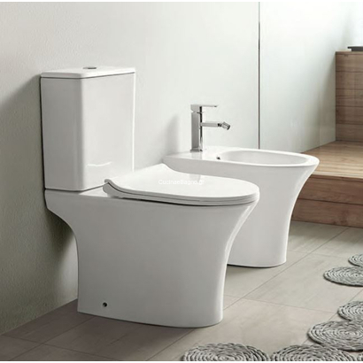 Ceramita Viral Rimless 65x34 Λεκάνη Επιδαπέδια Set