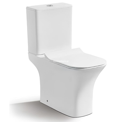 Gloria Savina Rimless 64x34 Λεκάνη Επιδαπέδια ΧΠ/ΚΣ Set-0241