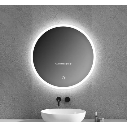 Gloria Omikron Nova Led Καθρέπτης Φ 60 Μπάνιου Touch 67-6060