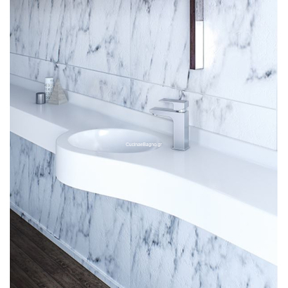 Sanitec 704 Front Wave Single 60-150cm Νιπτήρας Monoblock