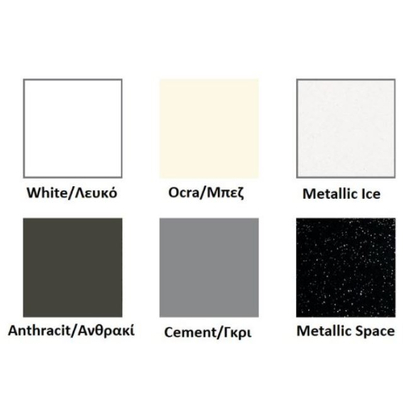 Sanitec 700 Wave Double 201-250cm Νιπτήρας Monoblock