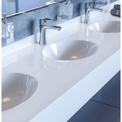 Sanitec 713 Elliptical 201-250cm Νιπτήρας Monoblock