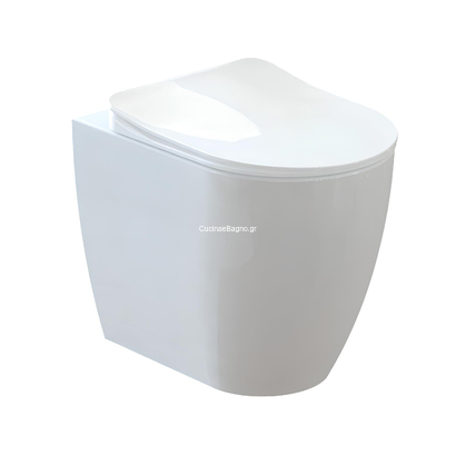 Creavit Free BTW 54cm Λεκάνη Δαπέδου ΥΠ/ΠΣ