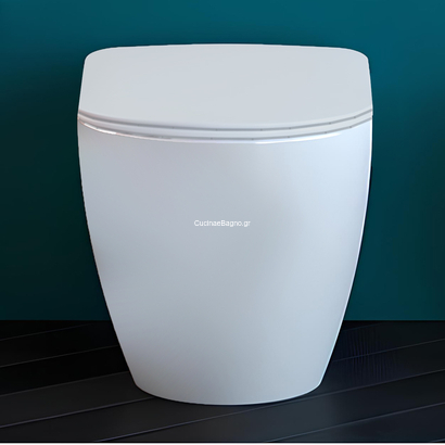 Creavit Free BTW 54cm Λεκάνη Δαπέδου ΥΠ/ΠΣ