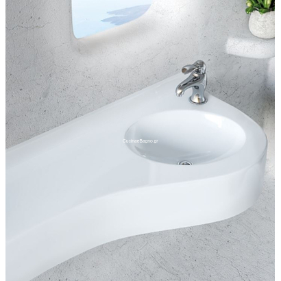 Sanitec 705 Free Wave Single 151-180cm Νιπτήρας Monoblock