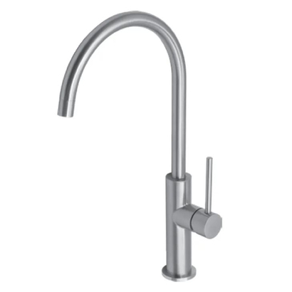 Karag Thea H3156A Brushed Steel Μπαταρία Κουζίνας Ατσάλι