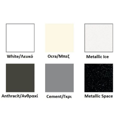 Sanitec 702 Quad Single 90-150cm Νιπτήρας Monoblock