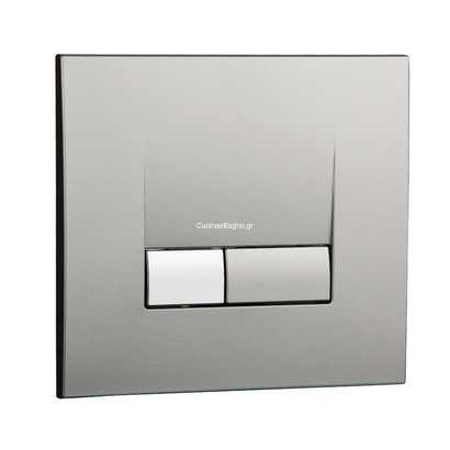 Siamp 111920 Smart Chrome Matt Πλακέτα Χειρισμού Καζανακιού 3/6 lit