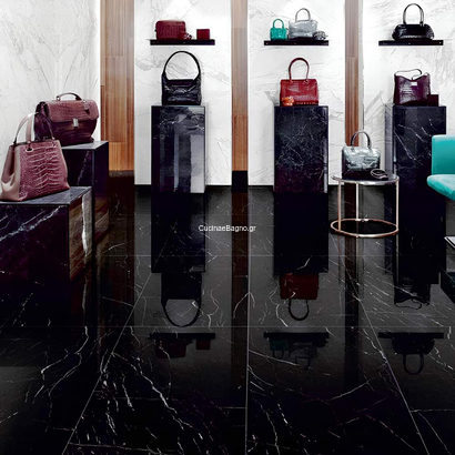 Blend Black 60x120 Porcellanato Rettificato High Gloss Imp