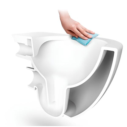 Creavit 5003-200 Σετ Καζανάκι Εντοιχισμού Με Πλακέτα & Λεκάνη Κρεμαστή Smart Rimless