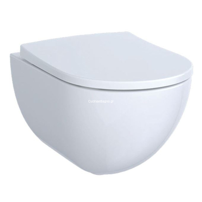 Geberit Λεκάνη Κρεμαστή Acanto Rimfree Με Κάλυμμα Soft Close Λευκό