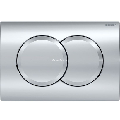 Geberit DELTA 01 Πλακέτα Καζανακιού Διπλής Ροής Χρωμέ Γυαλιστερό