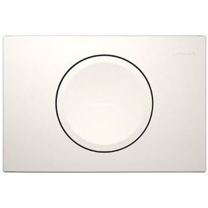 Geberit DELTA 15 Πλακέτα Καζανακιού Διπλής Λευκό Γυαλιστερό