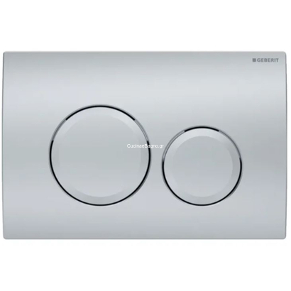 Geberit DELTA 20 Πλακέτα Καζανακιού Διπλής Χρωμέ Ματ