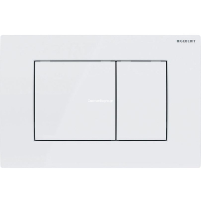 Geberit 115.137.11.1 DELTA 30 Πλακέτα Διπλής Ροής Λευκή Γυαλιστερή