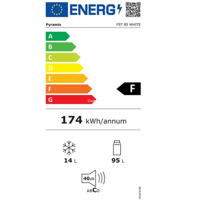 Pyramis FST 85 Mini Bar Υ85xΠ55xΒ58 Λευκό 031007601