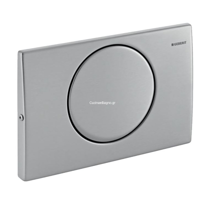 Geberit Mambo Πλακέτα Καζανακιού Μονής Ροής Inox