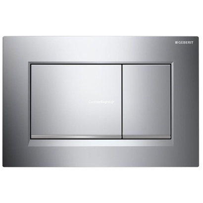 Geberit 115.883.JQ.1 SIGMA 30 Dual Flush Πλακέτα Καζανακιού Διπλής Ροής Χρωμέ Ματ
