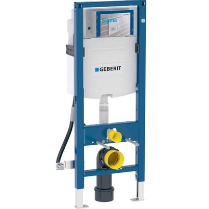 Geberit SIGMA DUOFIX Καζανάκι εντοιχισμένο κρεμαστής λεκάνης για τοίχο γυψοσανιδας (12 cm)