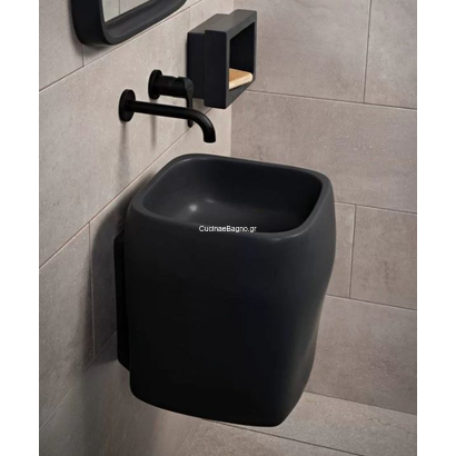 Athos 37 Νιπτήρας Πορσελάνης Επιτραπέζιος & Επίτοιχος 37x39