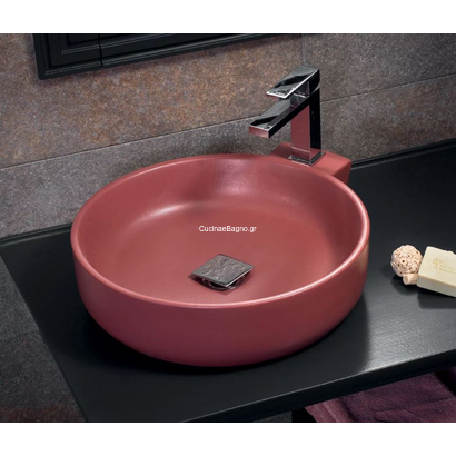 Cupa 44M Νιπτήρας Πορσελάνης Επιτραπέζιος & Επίτοιχος Φ44