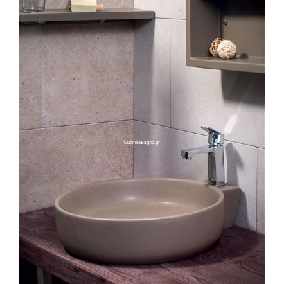 Cupa 44M Νιπτήρας Πορσελάνης Επιτραπέζιος & Επίτοιχος Φ44