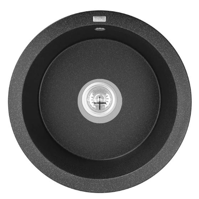 LAVEO Dafne Black 51x51 Νεροχύτης Γρανίτης