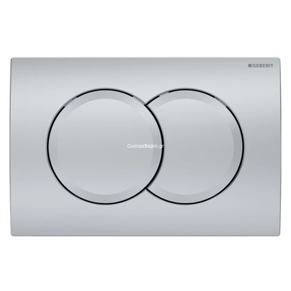 Geberit 115.107.46.1 DELTA 01 Πλακέτα Καζανακιού Διπλής Ροής Χρωμέ Ματ