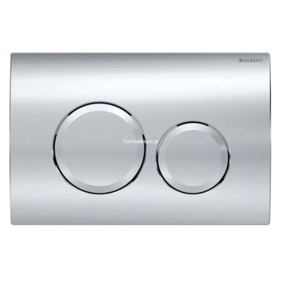 Geberit 115.127.21.1 DELTA 20 Πλακέτα Διπλής Ροής Χρωμέ Γυαλιστερή