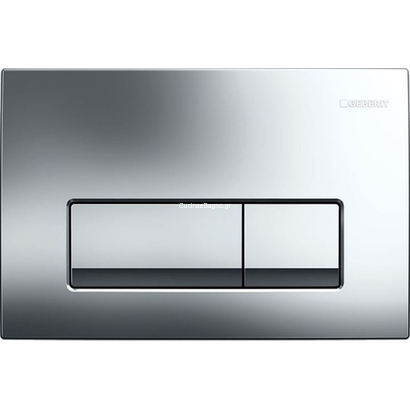 Geberit 115.119.21.1 DELTA 50 Πλακέτα Καζανακιού Διπλής Ροής Χρωμέ Γυαλιστερό