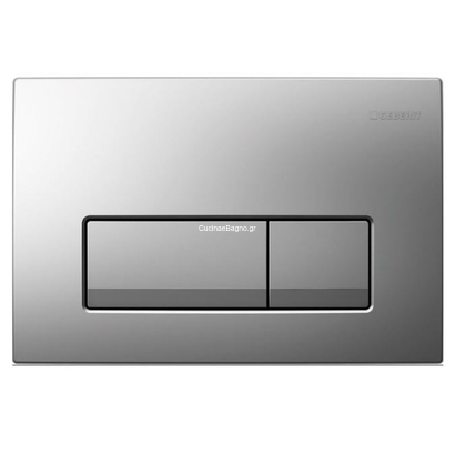 Geberit 115.119.46.1 DELTA 50 Πλακέτα Καζανακιού Διπλής Ροής Χρωμέ Ματ