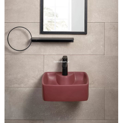 Ios 38 Νιπτήρας Πορσελάνης Επιτραπέζιος & Επίτοιχος 38x38