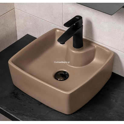 Ios 38 Νιπτήρας Πορσελάνης Επιτραπέζιος & Επίτοιχος 38x38