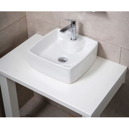 Ios 38 Νιπτήρας Πορσελάνης Επιτραπέζιος & Επίτοιχος 38x38