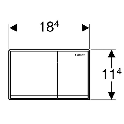 Geberit 115.081.JL.1 OMEGA 60 Πλακέτα Καζανακιού Διπλής Ροής Sand Grey Γυαλί