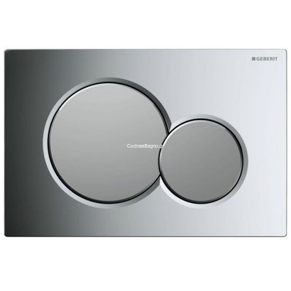 Geberit 115.770.KA.5 SIGMA 01 Πλακέτα Καζανακιού Διπλής Ροής Χρωμέ Γυαλιστερό