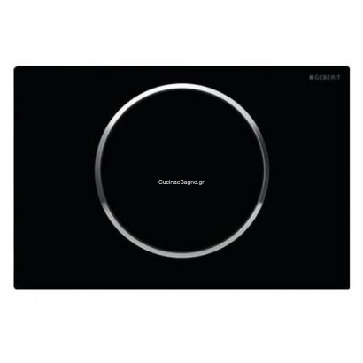 Geberit 115.758.14.5 SIGMA 10 Πλακέτα Καζανακιού Μονής Ροής Μαύρο Ματ