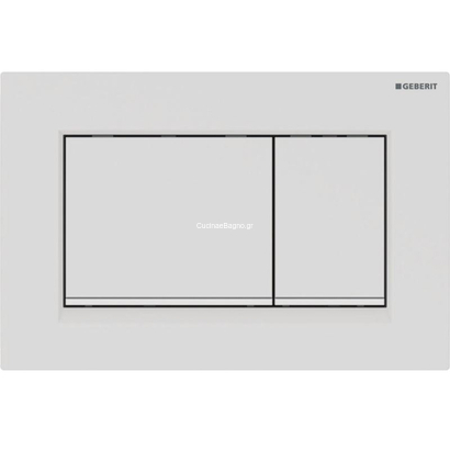 Geberit 115.883.01.1 SIGMA 30 Πλακέτα Καζανακιού Διπλής Ροής Λευκό Ματ