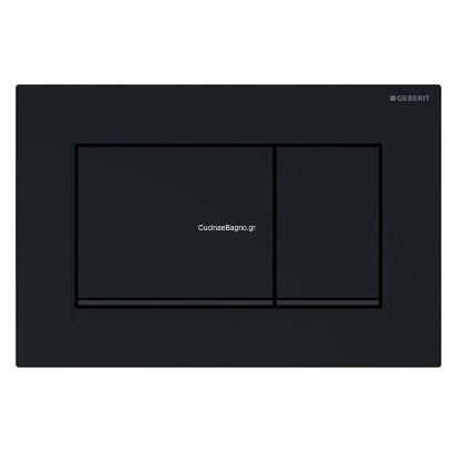 Geberit 115.883.DW.1 SIGMA 30 Πλακέτα Καζανακιού Διπλής Ροής Μαύρο Γυαλιστερό