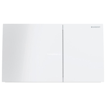 Geberit 115.622.SI.1 SIGMA 70 Πλακέτα Καζανακιού Διπλής Ροής Λευκό Γυαλί