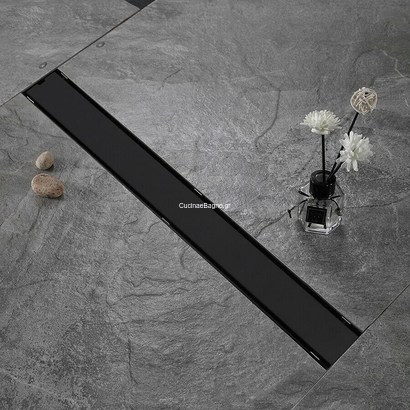 MaxiFlow Scala Black 120 cm Κανάλι Ντουζιέρας Δαπέδου br4014120/NG