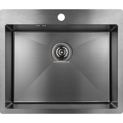 LAVEO Marmara Graphite 59x51 Νεροχύτης Ανοξείδωτος