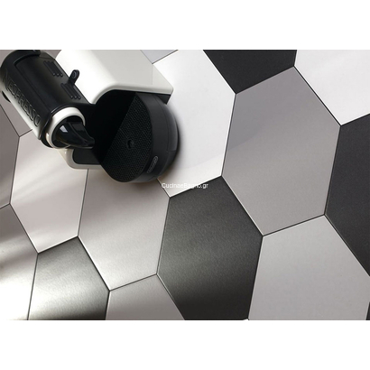 Basic Black Hex 22x25 Porcellanato Εξάγωνο Μαύρο