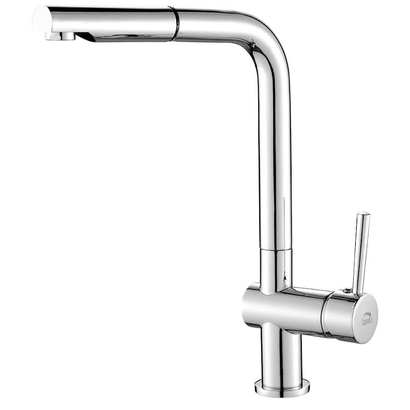 LAVEO Luna Χρωμέ Μπαταρία Κουζίνας Με Ντους BLZ 069D