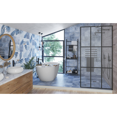 Nusa Sapphire Botanic 25x25 Porcellanato Δαπέδου & Τοίχου Vintage