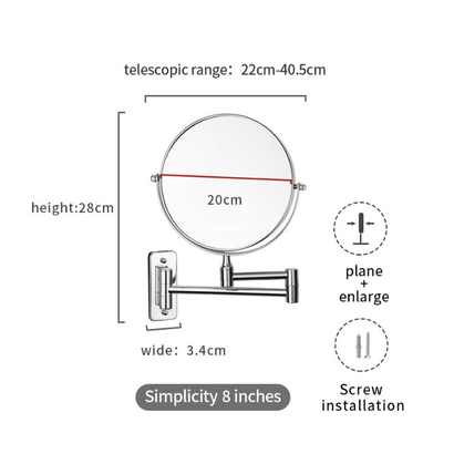 KARAG MCM001 Μεγεθυντικός Καθρέπτης Δύο Όψεων
