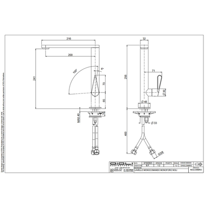 Oioli Noli 30 mm Μπαταρία Κουζίνας NOLC946ROC00
