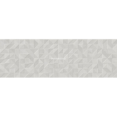 Origami Gris 25x75 Πλακάκι Τοίχου Ματ Ανάγλυφο