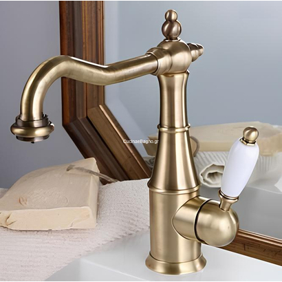 Oioli London Bronze Μπαταρία Νιπτήρα Ρετρό OILOLT001RO